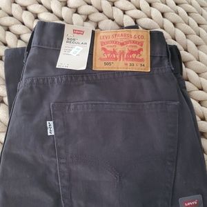 Levi Strauss 505 Men's Jeans Straight Dark Gray